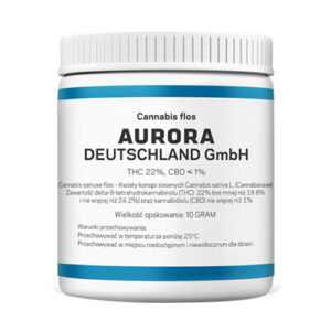 Aurora 22% THC 1% CBD - medyczna marihuana